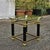 Metal Italian Faux Tusk Glass Side Table, 1980s For Sale - Image 7 of 16