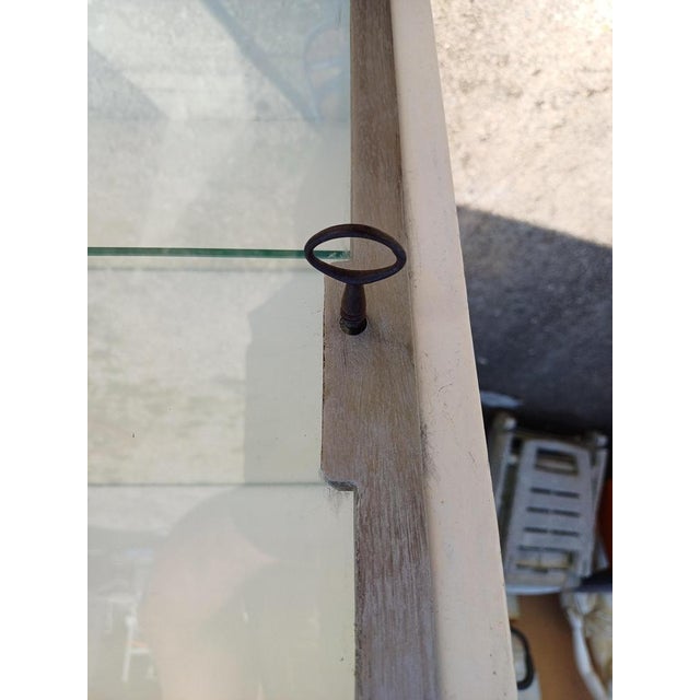 Antique Medical Display Case in Iron, Chrome and Glass, 1950s For Sale - Image 11 of 15