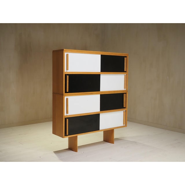 French Sliding Door Cabinet, 1970s For Sale - Image 4 of 17