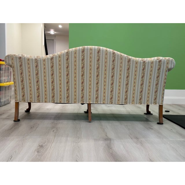 Ethan Allen French Country Camelback Sofa | Chairish