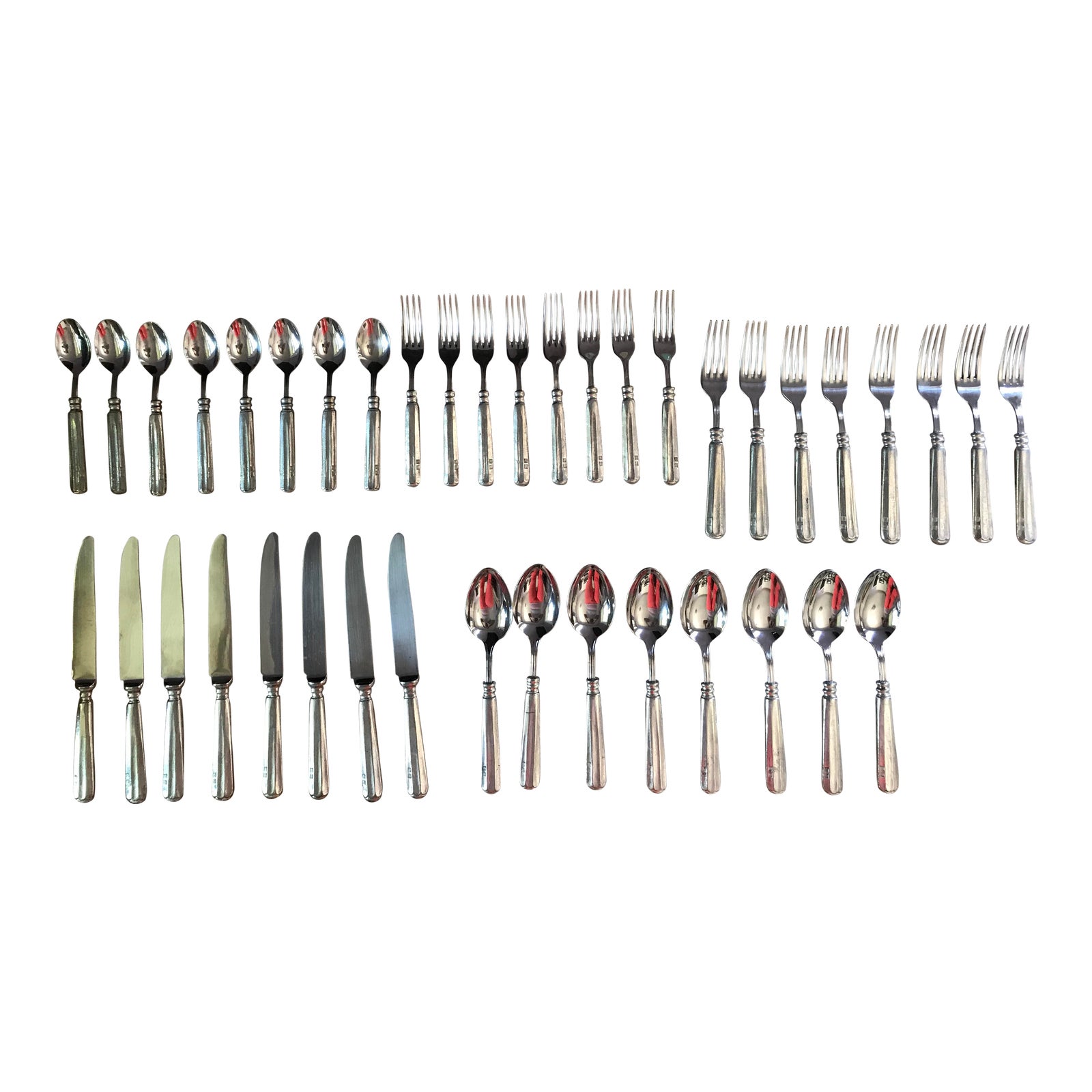 Williams Sonoma Alton Pewter Flatware Set of 5 Chairish