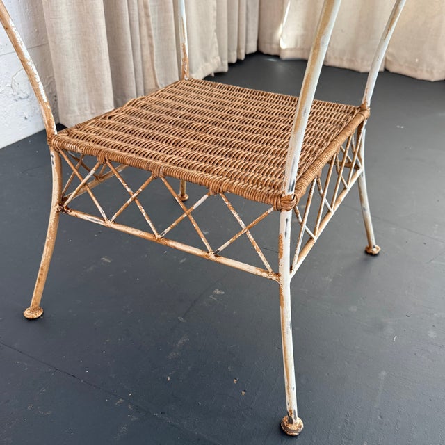 1960s 1960s Square Green Marble and Wrought Iron Patio Dining Table For Sale - Image 5 of 7