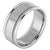 Silver 10MM WIDE MILGRAIN EDGE Platinum Plain Wedding Band Ring 24.2 Grams, COMFORT FIT For Sale - Image 8 of 18
