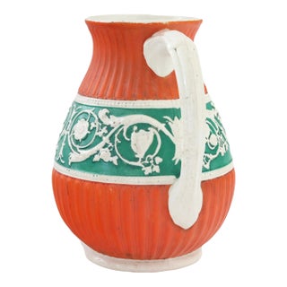 Antique English Salt Glaze Water Pitcher For Sale
