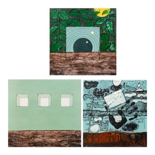 Elfi Schuselka Abstract Composition Prints, 3 For Sale