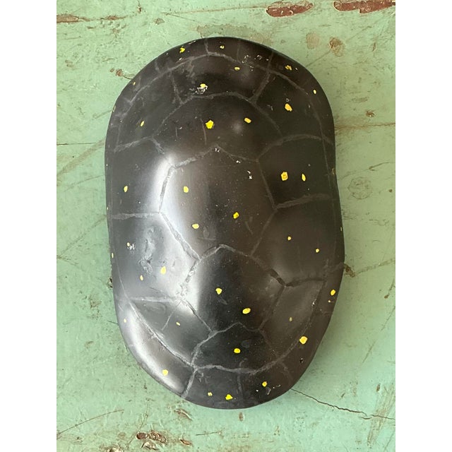 Sculpture Materials Vintage Italian Scagliola Pigmented Plaster Turtle Shell For Sale - Image 7 of 12