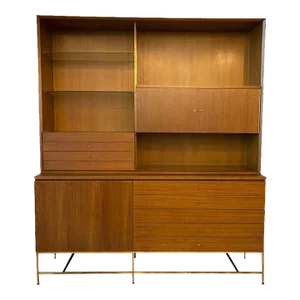 1950s Paul McCobb, Irwin Collection for Calvin Wall Unit Hutch Credenza