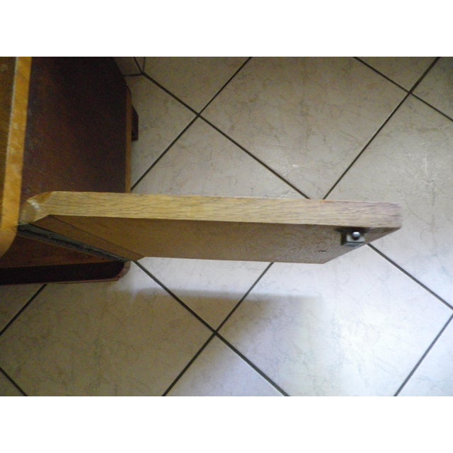 Vintage Boat-Style Dressing Table with Mirror, 1940s For Sale - Image 11 of 18