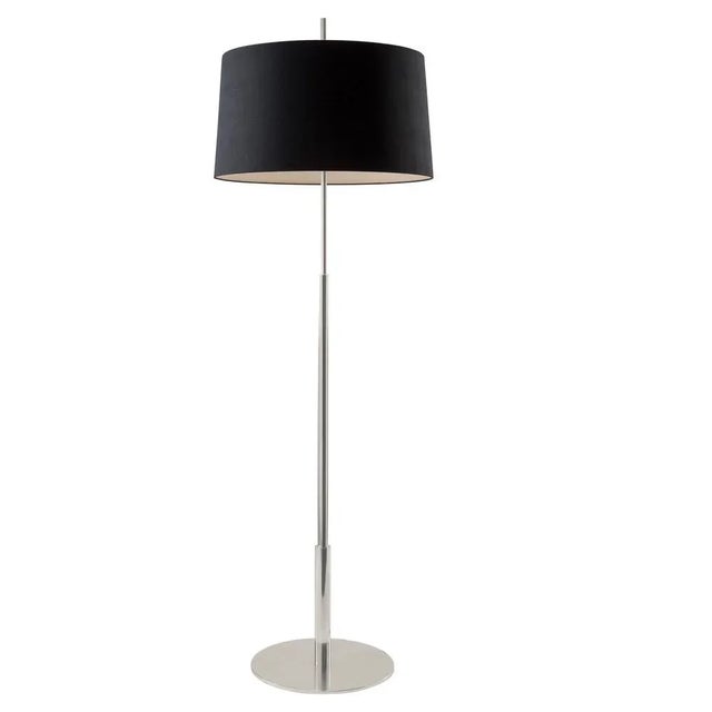 Nickel Diana Mayor Floor Lamp by Federico Correa For Sale - Image 9 of 9