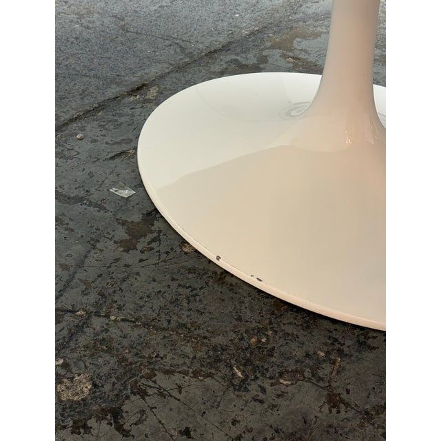 White Room & Board Eero Saarinen Style Oval Marble Dining Table For Sale - Image 8 of 13