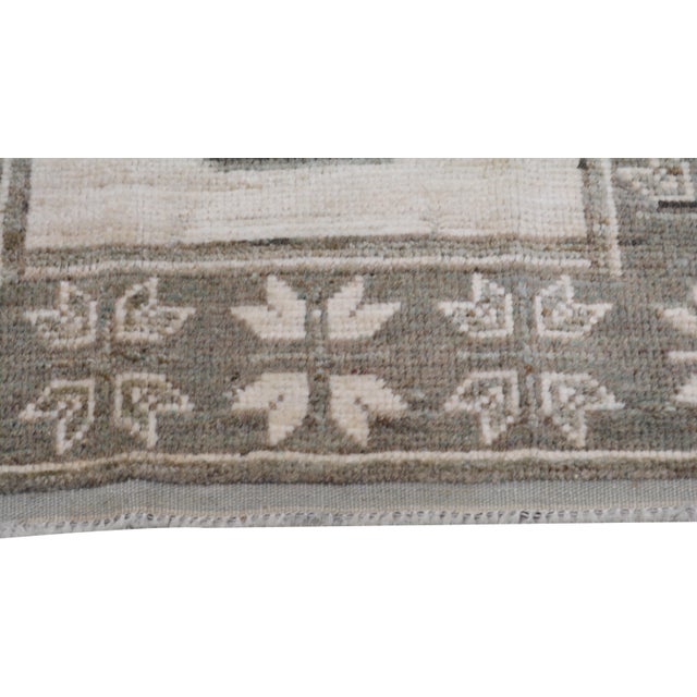 2000 - 2009 Oushak Hand Knotted Wool Rug, 2'10"x10'1" For Sale - Image 5 of 5