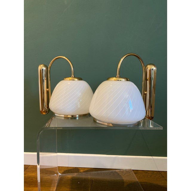 Vintage Murano Glass Wall Lights from Millefiori, 1970s, Set of 2 For Sale - Image 12 of 18