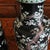 Pair of Large Famille Noir Chinese Porcelain Vases For Sale - Image 6 of 18