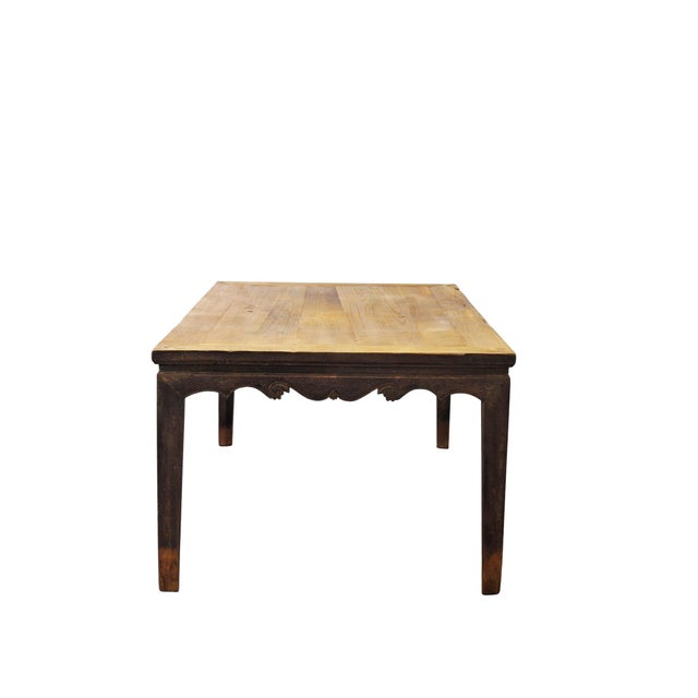 Early 18th Century Antique Elm 82" Long Dining Table For Sale - Image 5 of 11