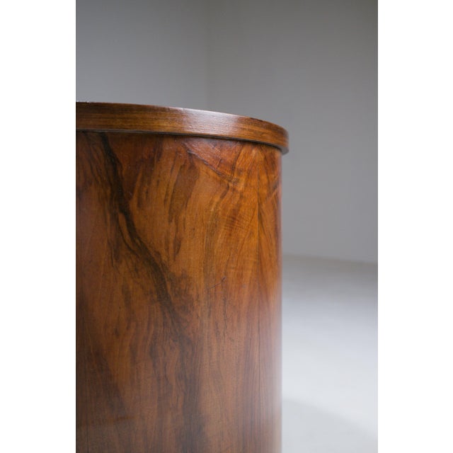 Modern Walnut Veneer and Ebonised Wood Side Table, 1920s For Sale - Image 13 of 18