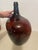 Brown Early 20th Century French Demijohn Wine Bottle Jug Handblown Amber Brown Glass 18" For Sale - Image 8 of 12