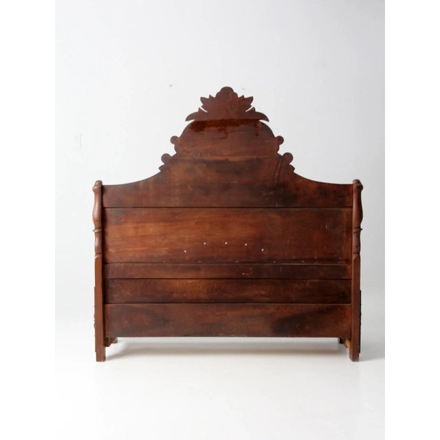 Victorian Style Carved W0od Footboard Bench For Sale - Image 9 of 12