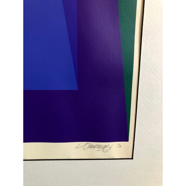 Printmaking Materials Luitpold Domberger 1970's Op Art Cintique Geometric Abstract Color Gradations Silkscreen Domberger 1970 For Sale - Image 7 of 7
