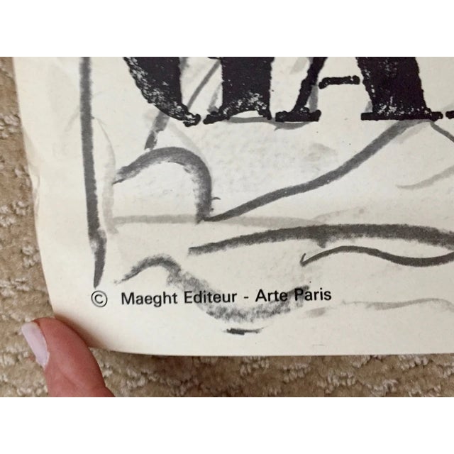 Vintage Mid-Century French Galerie Maeght Exhibition Posters - Mixed Artists & Sizes, Set of 4 For Sale - Image 14 of 14