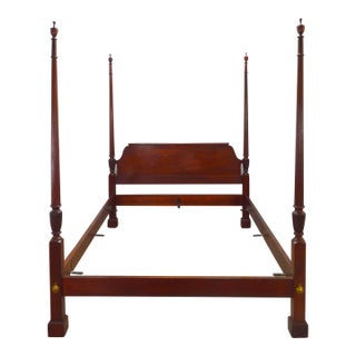 Baker Mahogany Queen Poster Bed For Sale