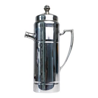 Derby Shelton Art Deco Stacked Finial Knob Cocktail Shaker Prohibition Era 1930s For Sale