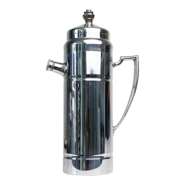 Derby Shelton Art Deco Stacked Finial Knob Cocktail Shaker Prohibition Era 1930s For Sale