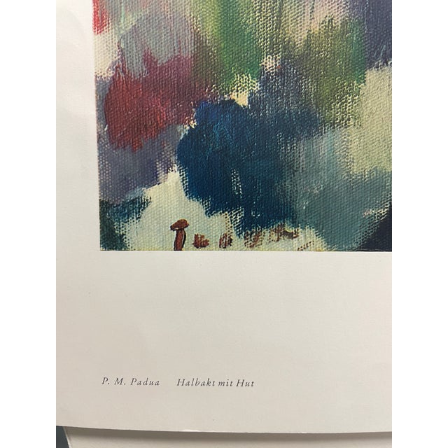 Paul Mathias Padua (1903-1981) print of a painting of a female nude. Probably dating from the 1960s.