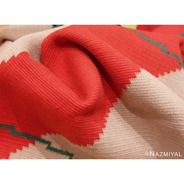 Mid 20th Century Nazmiyal Collection Vintage Antonin Kybal Room French Kilim Rug For Sale - Image 5 of 6