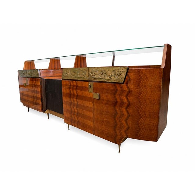 Vintage Italian Art Deco Sideboard, 1940s For Sale - Image 4 of 7