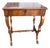 Carlo X Italian Walnut Side Table, 1820s For Sale