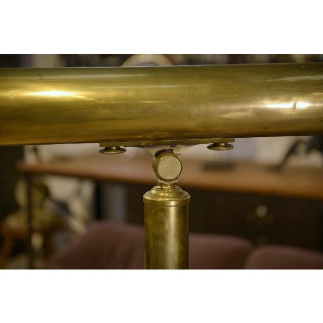 Vintage Brass and Wood Astronomical Telescope, 1930s For Sale - Image 9 of 15