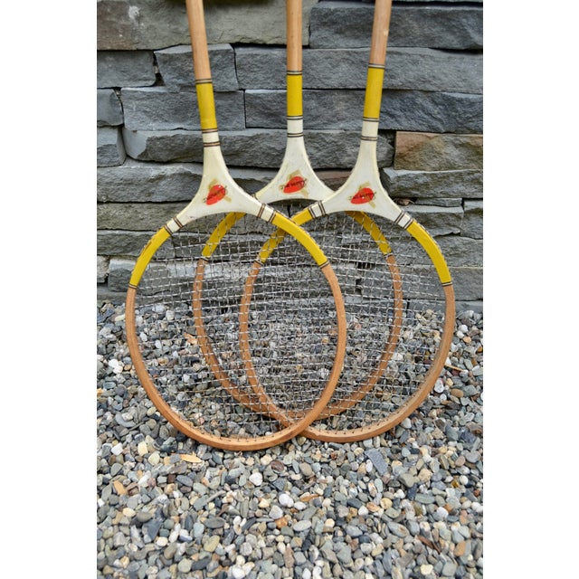 1970s Mid 20th Century Dumont Badminton Racquets - Set of 3 For Sale - Image 5 of 12