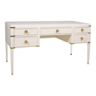 Mid-Century Modern White Gramercy Desk For Sale