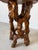 Wood Vintage Organic Hand-Carved Mahogany Wood Plant Stand / Pedestal Table For Sale - Image 7 of 12