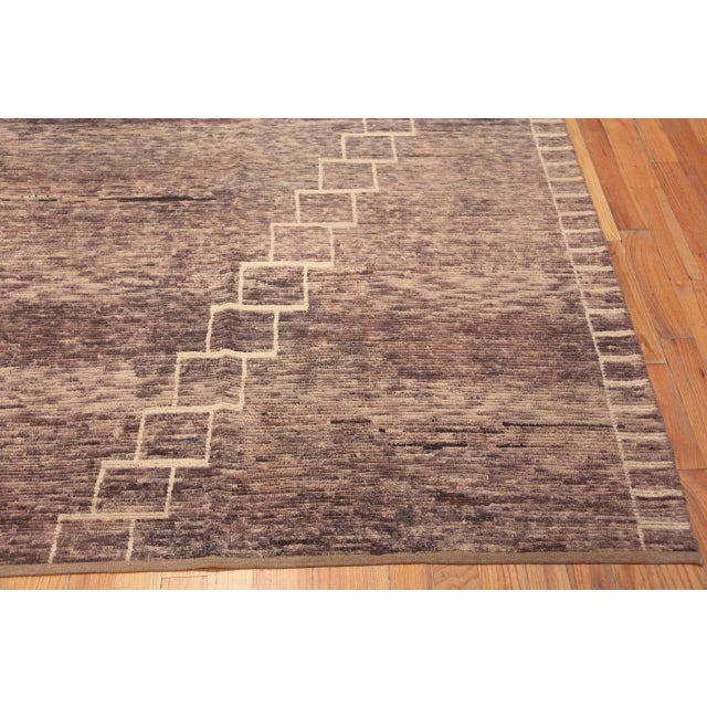 Brown Large Contemporary Rug For Sale - Image 8 of 8