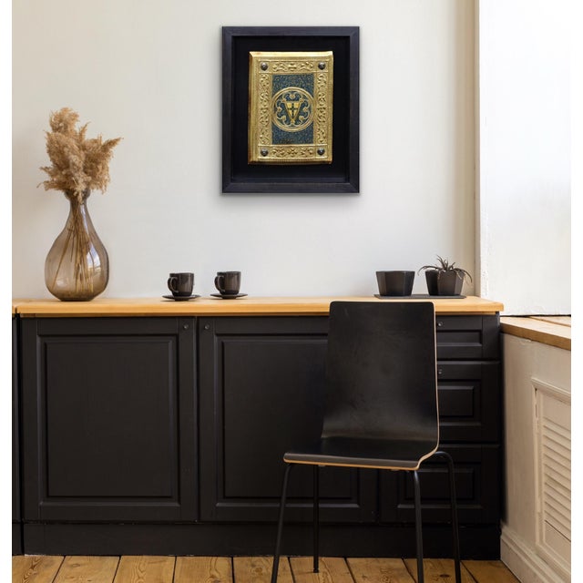 Icilio Federico Joni, Painted Gesso, Gilt and Wood Tavolette Book Cover Binding, 1890s, Oil & Cedar & Gesso For Sale - Image 17 of 18