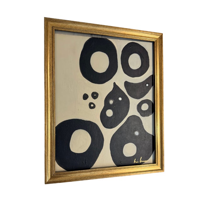 Mid-Century Modern Under the Microscope Contemporary Abstract Expressionist Painting by Bryan Boomershine Framed For Sale - Image 3 of 6