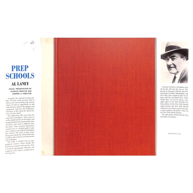 LANEY, Al [128] pp. Doubleday & Company, Inc. 1961 11 1/4" x 8 3/4" Loomis School, Choate School, Williston Academy,...