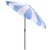 Baby Blue Buti 9 Ft Crank Umbrella, Baby Blue Cabana Stripe/Brown Pole For Sale - Image 8 of 9