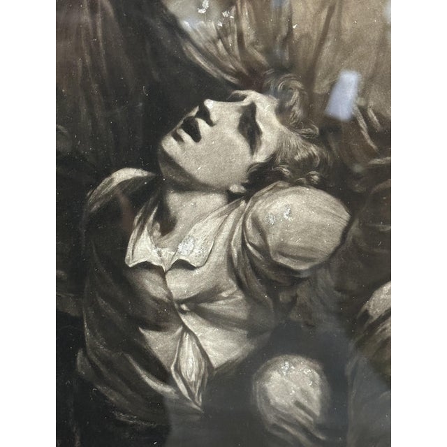 Mezzatinta su carta "il conte Ugolino della Gherardesca e i suoi figli in prigione". Realizzato da Jhon Dixon tra il 1740...