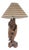 Chinese Carved Wood Desk Lamp, 1950s-1960s For Sale