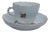 Porcelain Mocha Espresso Cup and Saucer with Indian Orient Pattern from Meissen, 1950s For Sale