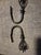 2000 - 2009 Pair Black Metal Drape Hold-Backs/Hooks For Sale - Image 5 of 7