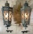 Art Deco 1980s Large Pair of Handcrafted Wall-Mounted Solid Brass Lanterns / Sconces For Sale - Image 3 of 18