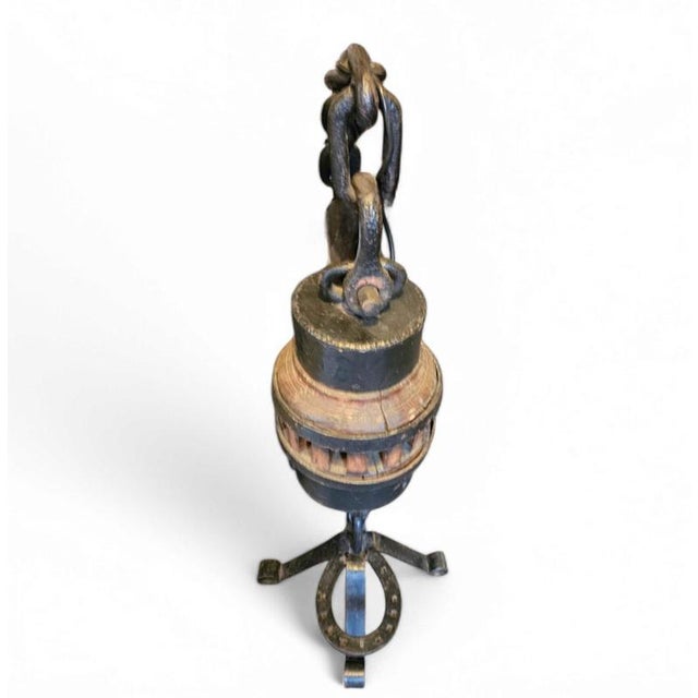 Brutalist Vintage Dutch Brutalist Chain Floor Lamp, 1970s For Sale - Image 3 of 8