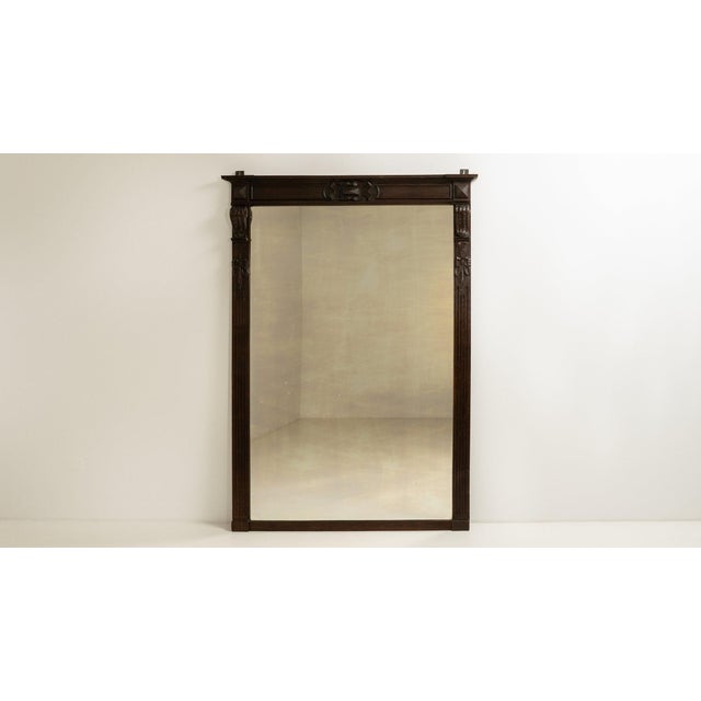 19th Century France Brown Wood Full-length & Floor Mirrors For Sale - Image 10 of 10