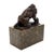Art Deco Style Brown Patinated Bronze Animal Sculpture For Sale - Image 5 of 8