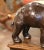 French Early 20th Century French Carved Patinated Leather Hippo Sculpture For Sale - Image 3 of 10
