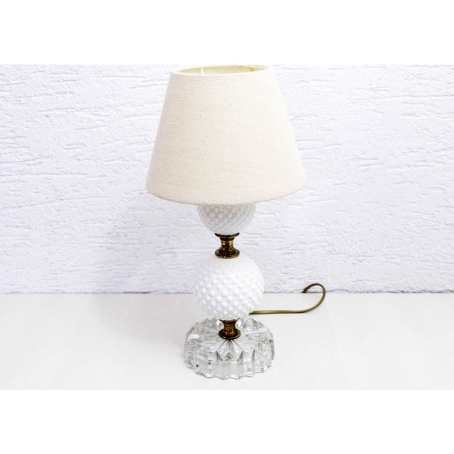 1950s Mid-Century Glass Table Lamp, 1950s For Sale - Image 5 of 12