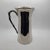 Late 20th Century Silver Tone Pewter Pitcher With Textured Twig Handle Decorative Water Carafe For Sale - Image 4 of 8